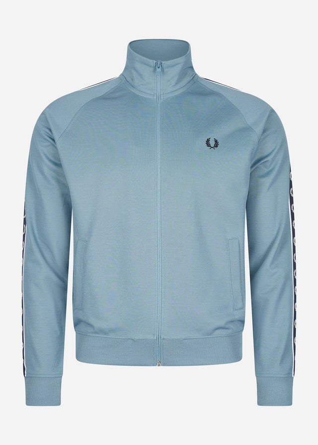 Fred Perry Sweatjacken  Contrast tape track jacket - ash blue navy 