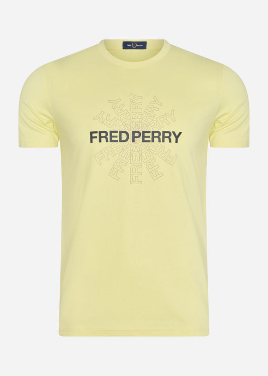 Fred Perry T-shirts  Fred perry graphic t-shirt - wax yellow 