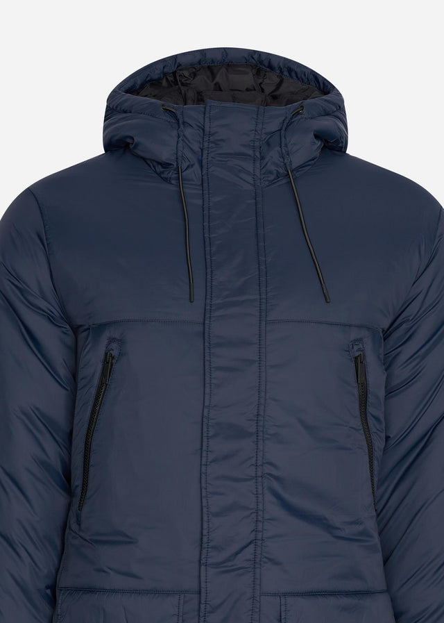 Lyle & Scott Jacken  Long line internal padded jacket - dark navy 