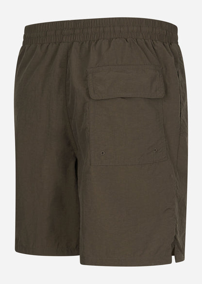 Lyle & Scott Zwembroeken  Plain swimshort - olive 