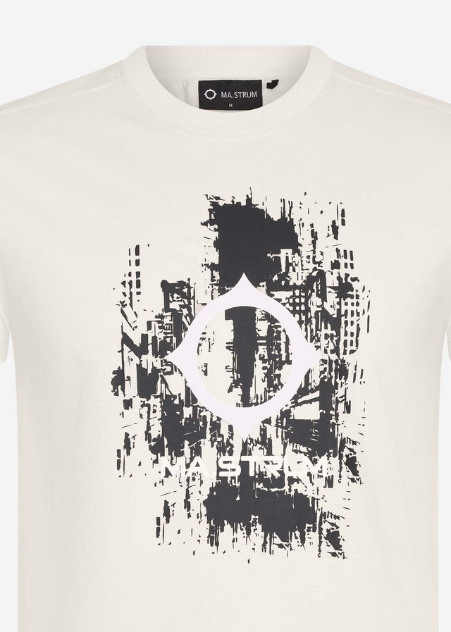 MA.Strum T-Shirts  CC logo print ss tee - aluminium 
