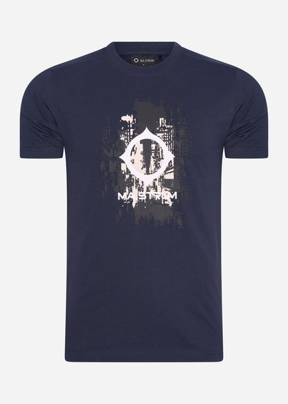 MA.Strum T-shirts  CC logo print ss tee - ink navy 