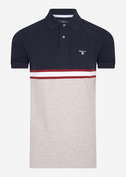 Barbour Polo's  Block colour polo - navy 