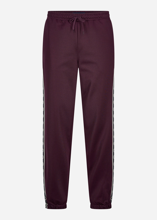 Fred Perry Jogginghosen  Seasonal taped track pant - oxblood gunmetal 