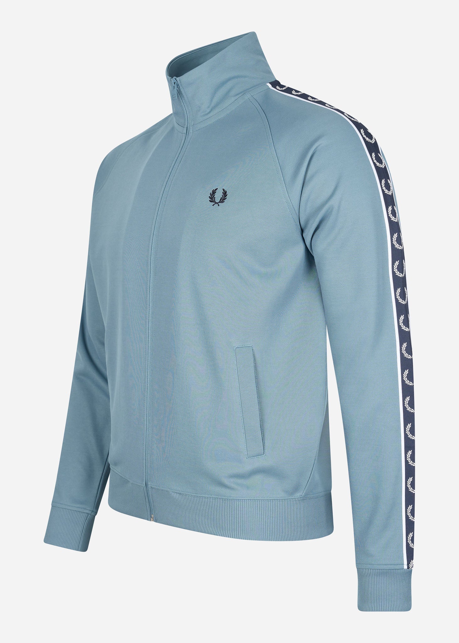 Fred Perry Vesten  Contrast tape track jacket - ash blue navy 