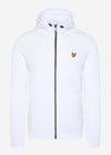 Lyle & Scott Vesten  Softshell jersey zip hoodie - white 