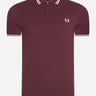 Fred Perry Polo's  Twin tipped fred perry shirt - oxblood 