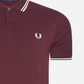 Fred Perry Polo's  Twin tipped fred perry shirt - oxblood 