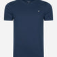 Hackett London T-shirts  Embroidered logo t-shirt - navy grey 