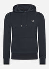 Fred Perry Hoodies  Tipped hooded sweatshirt - navy 