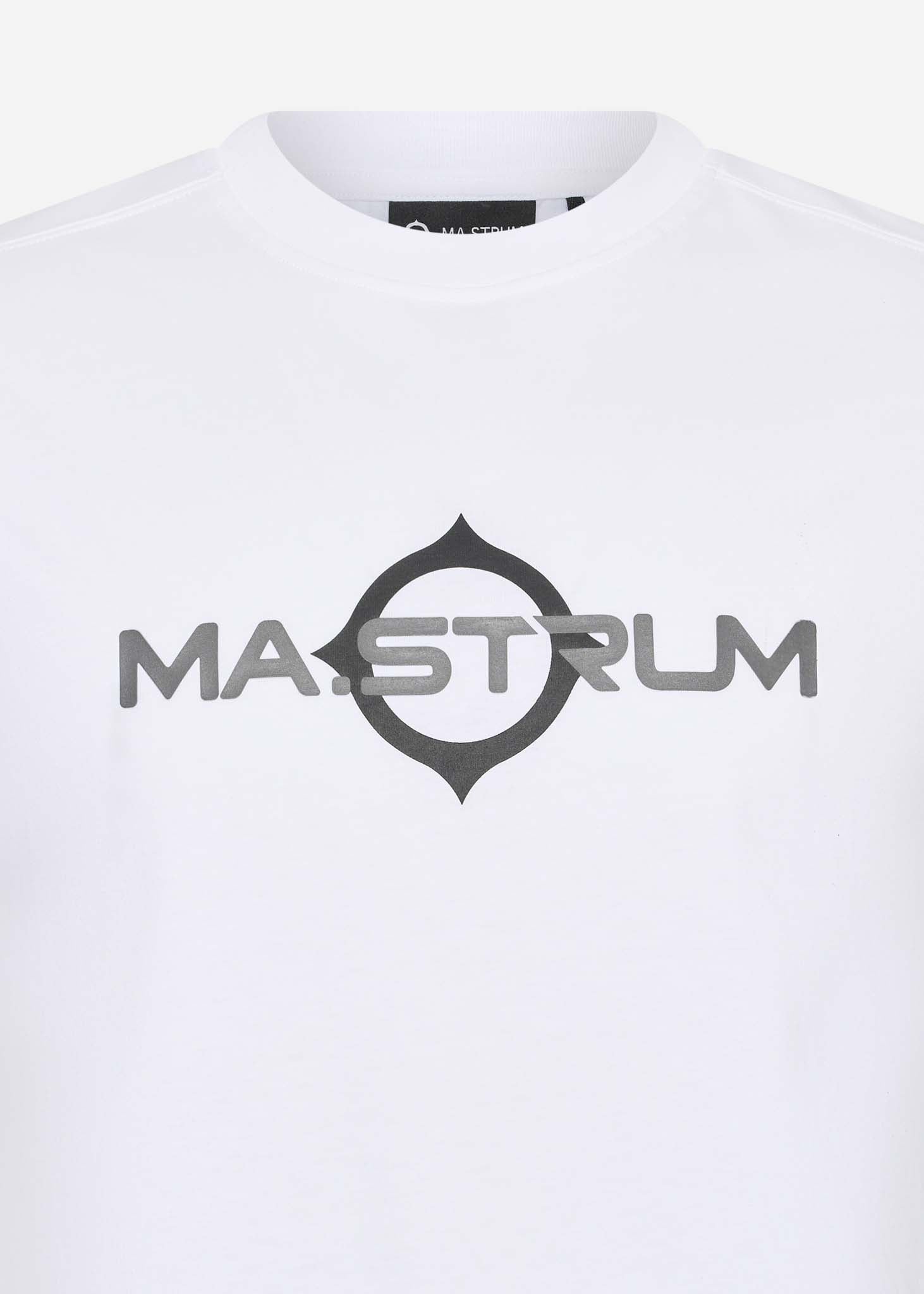 MA.Strum T-shirts  SS logo print tee - optic white 