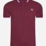Fred Perry Polo's  Twin tipped fred perry shirt - port 