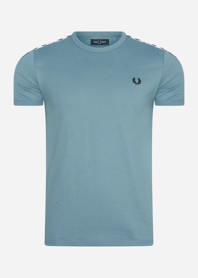 Fred Perry T-Shirts  Taped ringer t-shirt - ash blue 
