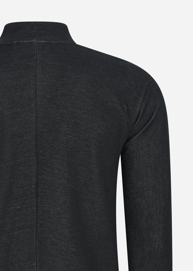 MA.Strum Pullover  Dfp funnel neck zip top - jet black 