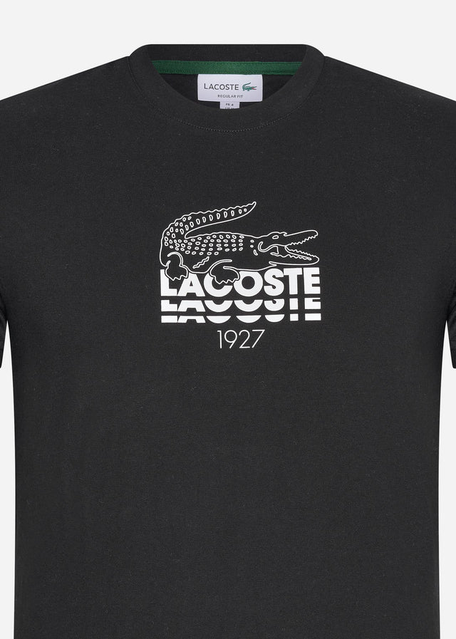 Lacoste T-Shirts  Lacoste branding t-shirt - black 