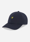 Lyle & Scott Petten  Seersucker baseball cap - dark navy 