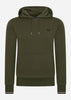 Fred Perry Hoodies  Tipped hooded sweatshirt - hunting green 