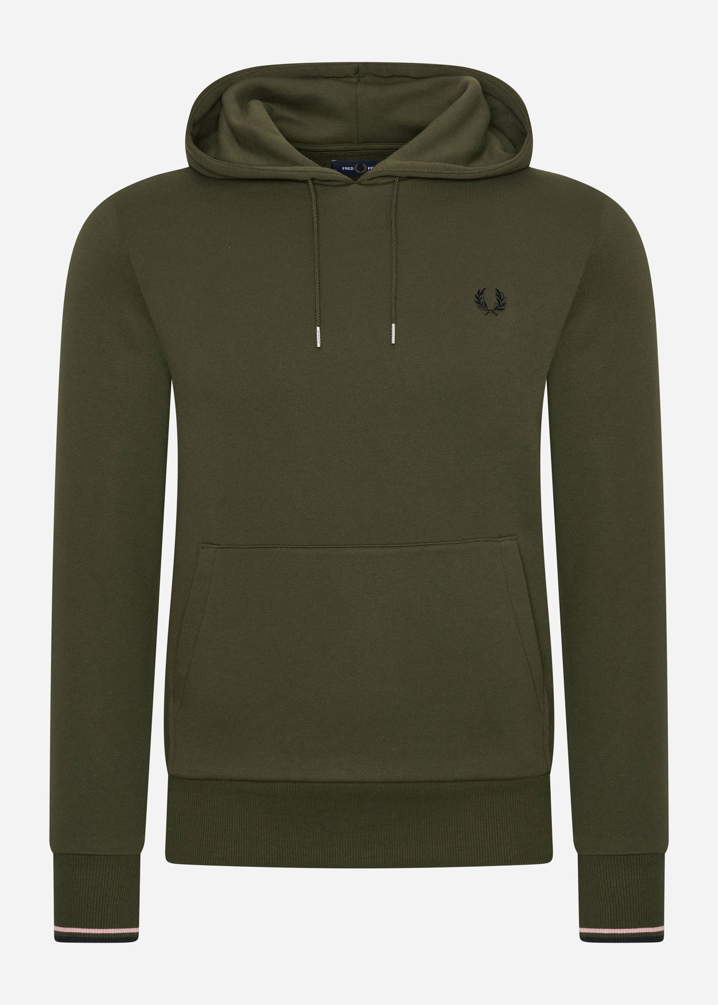 Fred Perry Hoodies  Tipped hooded sweatshirt - hunting green 