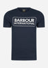 Barbour International T-shirts  Essential large logo tee - international navy 