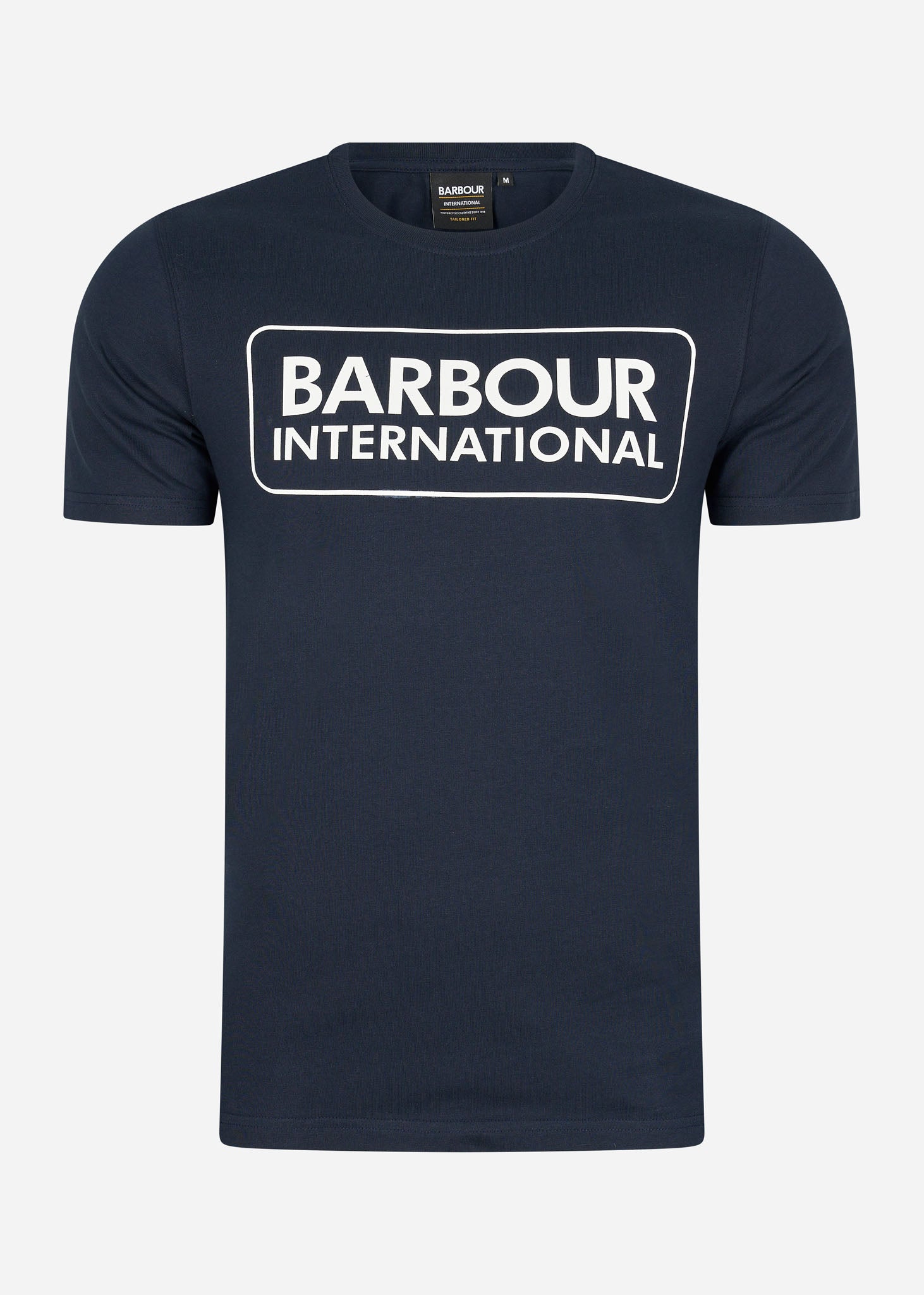 Barbour International T-shirts  Essential large logo tee - international navy 