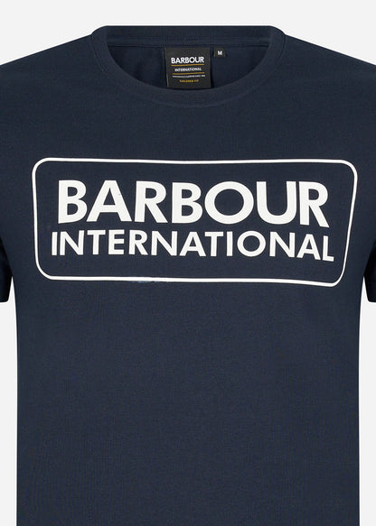 Barbour International T-shirts  Essential large logo tee - international navy 