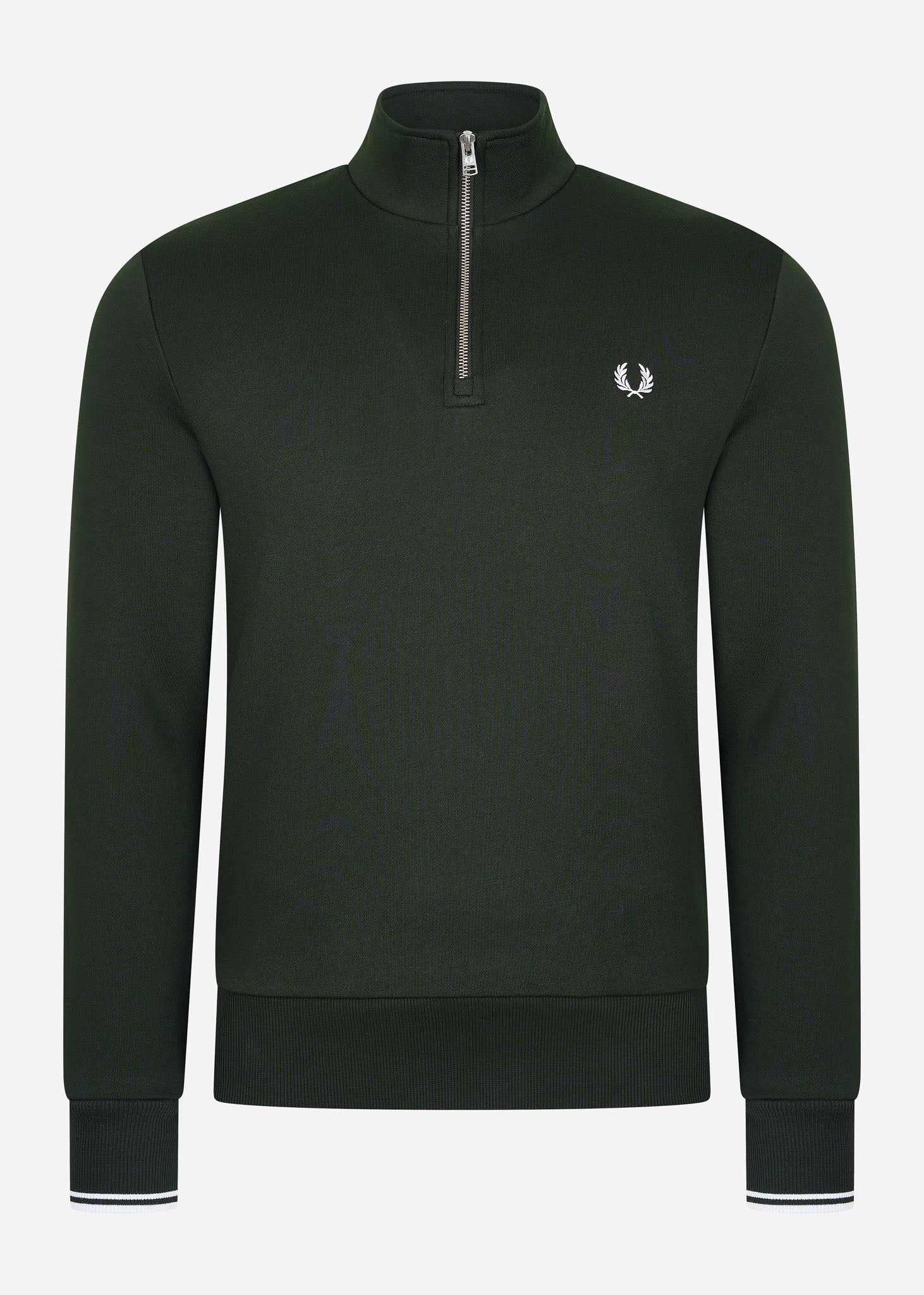 Fred Perry Truien  Half zip sweatshirt - night green 