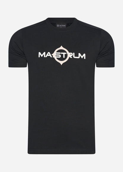 MA.Strum T-shirts  SS logo print tee - jet black 