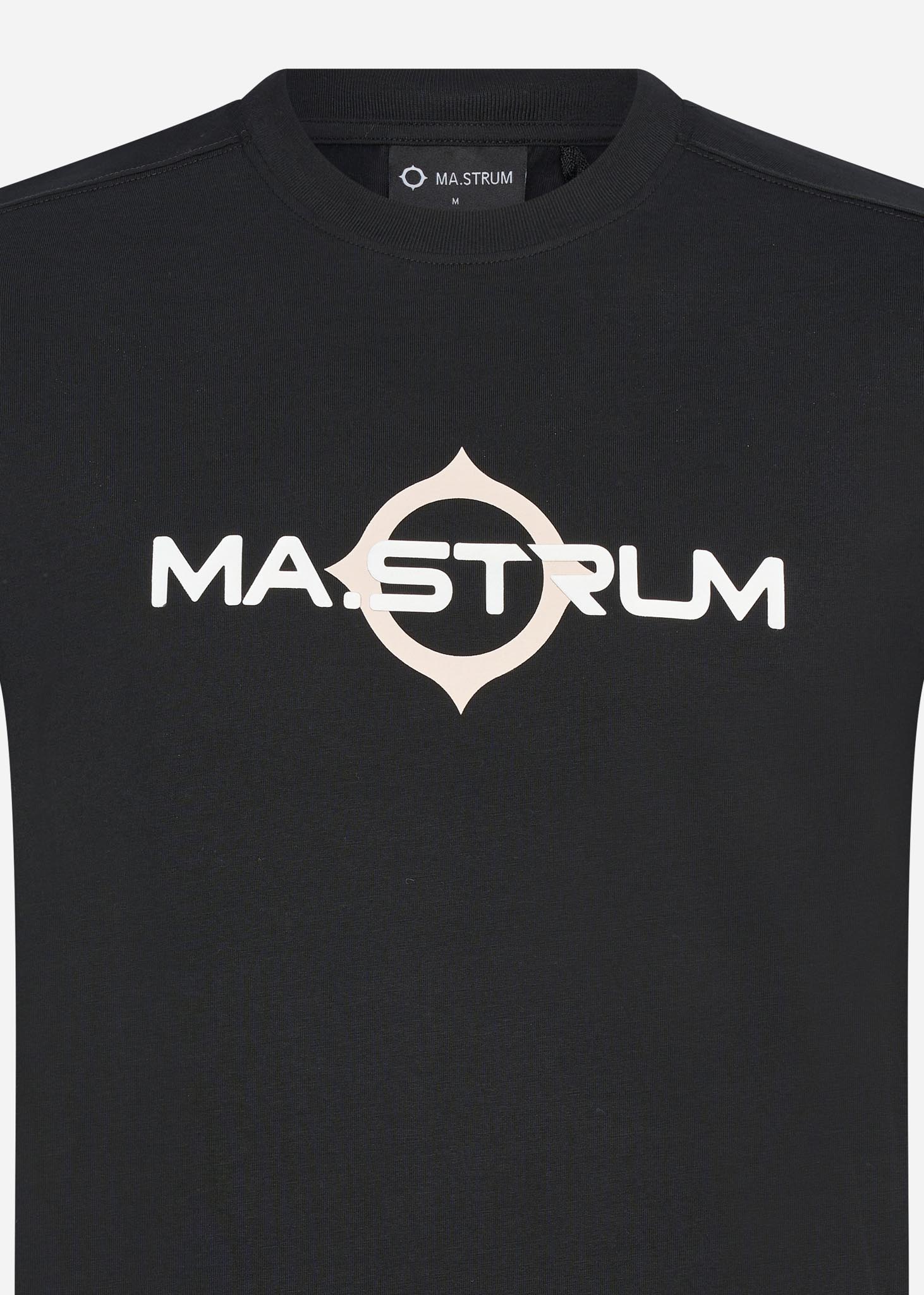 MA.Strum T-shirts  SS logo print tee - jet black 