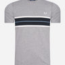 Fred Perry T-shirts  Tramline panel t-shirt - steel marl 