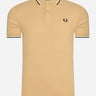 Fred Perry Polo's  Twin tipped fred perry shirt - desert 