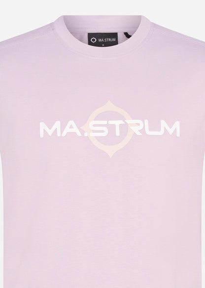 MA.Strum T-shirts  SS logo print tee - thistle 