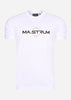 MA.Strum T-shirts  SS logo print tee - optic white 