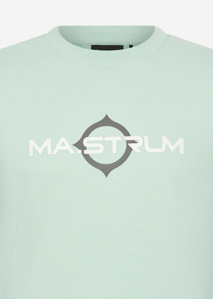 MA.Strum Longsleeve Tees  LS logo print tee - mist green 