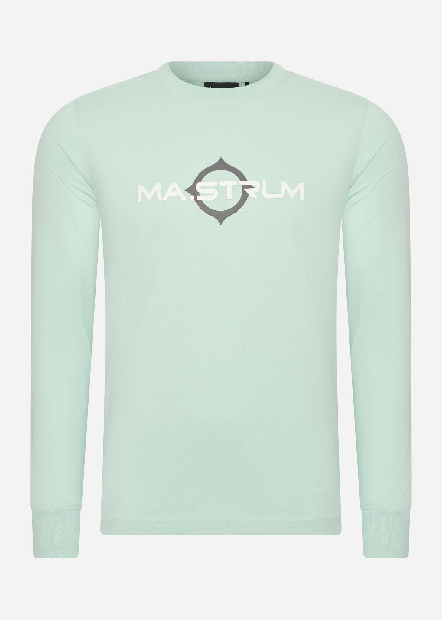 MA.Strum Longsleeve Tees  LS logo print tee - mist green 