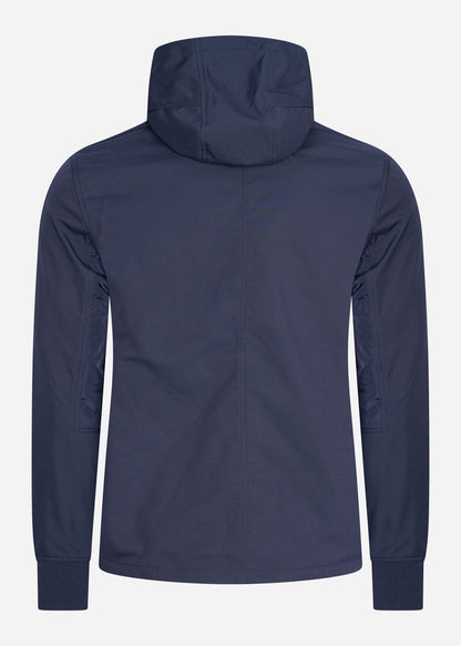 MA.Strum Jassen  Softshell full zip hooded jacket - dark navy 