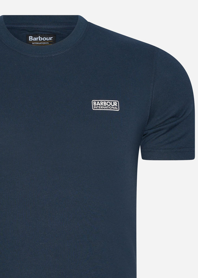 Barbour International T-Shirts  Small logo tee - international navy 