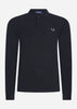 Fred Perry Longsleeve Polo's  Ls plain fred perry shirt- black chrome 