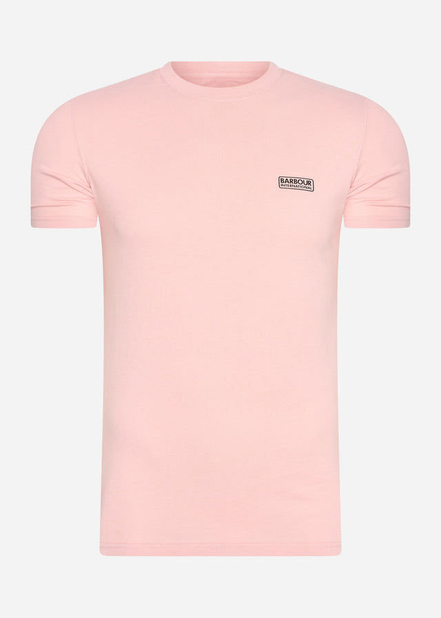 Barbour International T-Shirts  Small logo tee - pink cinder 