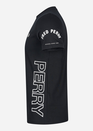 Fred Perry T-shirts  Bold branding t-shirt - black 