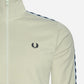 Fred Perry Vesten  Panelled taped track jacket - light oyster 