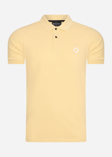 MA.Strum Polo's  SS pique polo - mellow yellow 