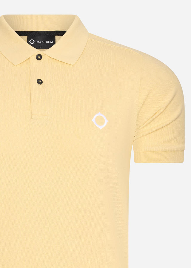 MA.Strum Poloshirts  SS pique polo - mellow yellow 