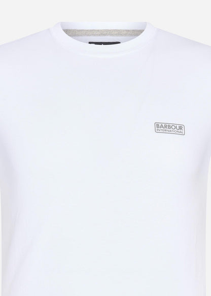 Barbour International T-shirts  Small logo tee - white 