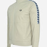 Fred Perry Vesten  Panelled taped track jacket - light oyster 