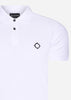 MA.Strum Polo's  SS pique polo - optic white 