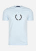 Fred Perry T-shirts  Laurel wreath graphic t-shirt - light ice 