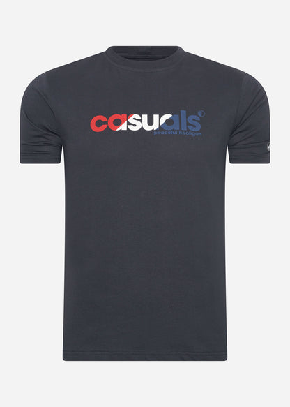 Peaceful Hooligan T-shirts  Casuals rwb t-shirt - navy 