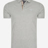 Barbour Polo's  Tartan pique polo - grey marl 