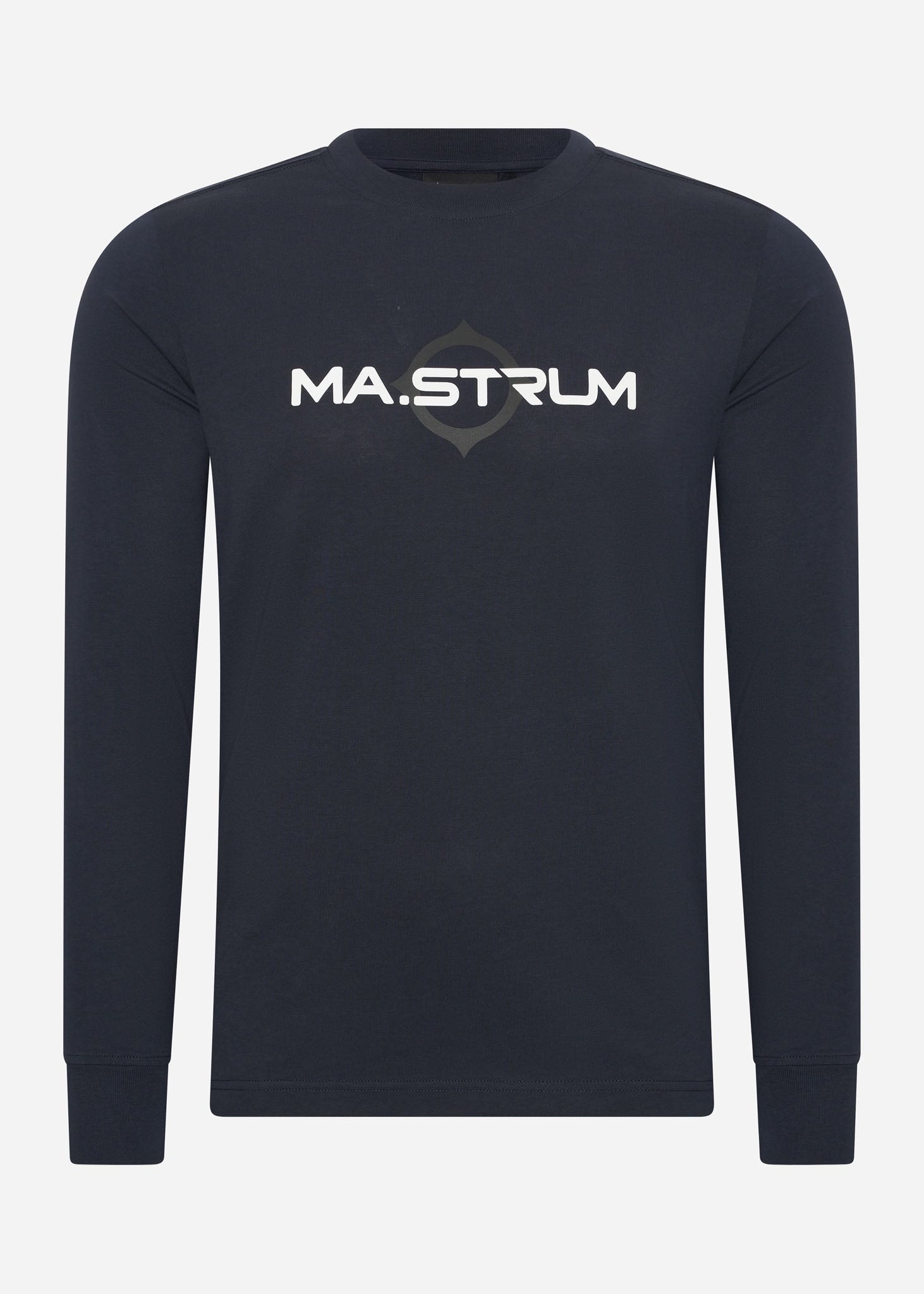 MA.Strum Longsleeve Tees  LS logo print tee - ink navy 