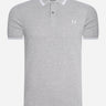 Fred Perry Polo's  Twin tipped fred perry shirt - steel marl white 